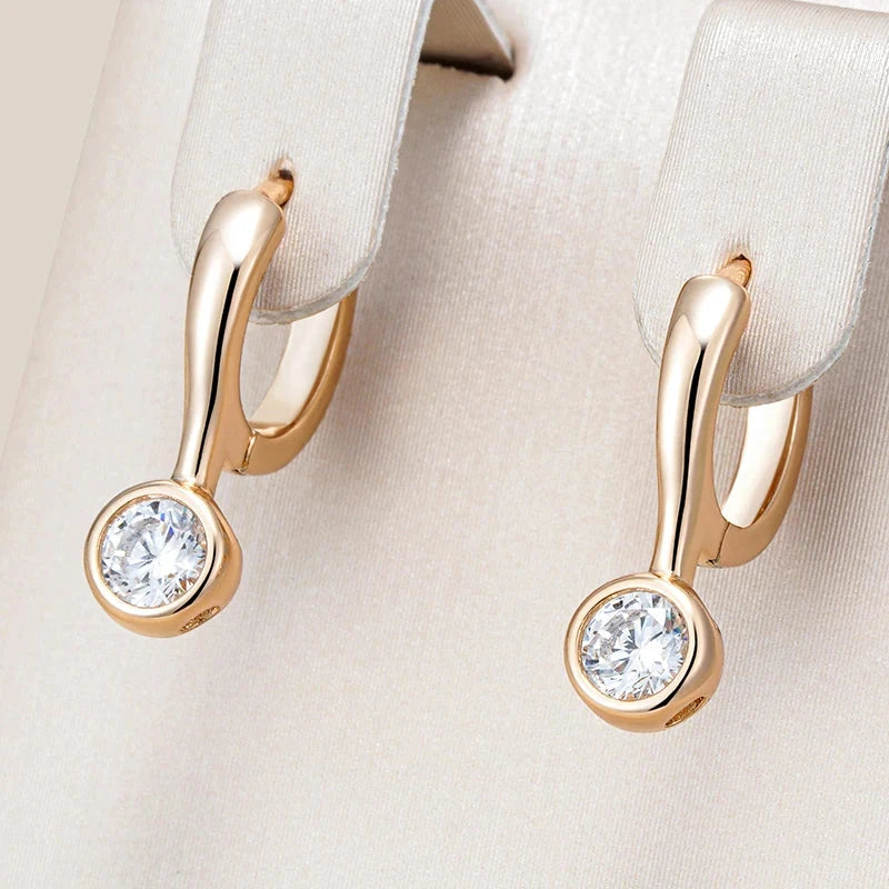Fine Rose Gold Eardrop Earrings for Women