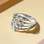 Rrjzz 14K Gold Plated CZ Gemstone Ring