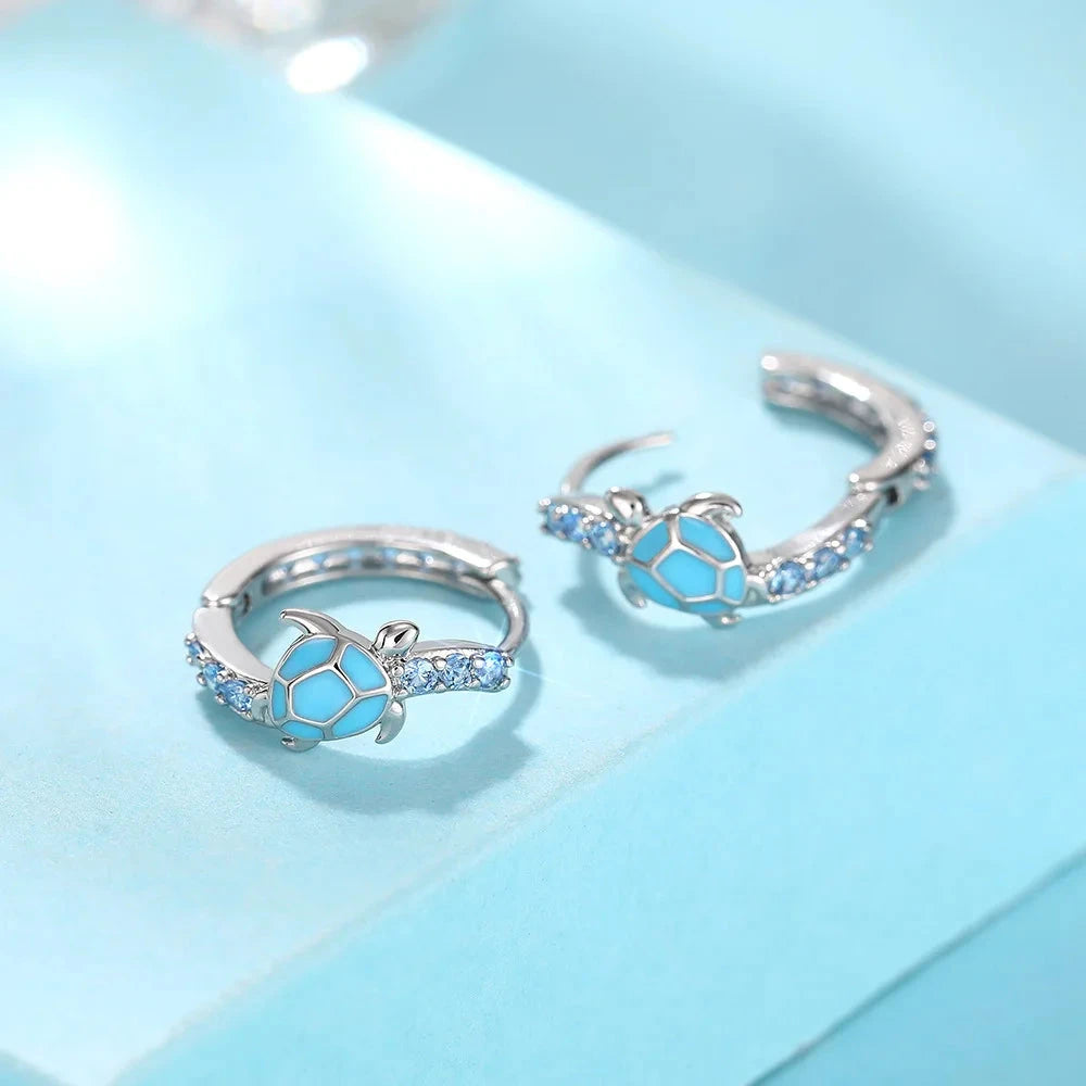Ocean-Themed Turtle Earrings