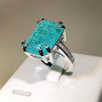 Paraiba Tourmaline Gemstones Ring for Charm Lady