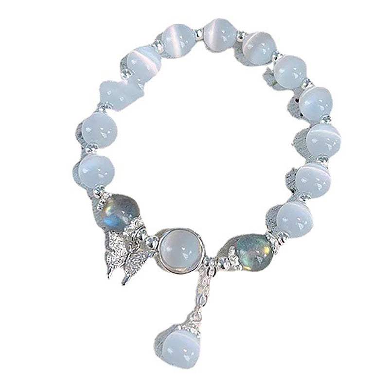 Opal Sea Blue Treasure Moonlight Crystal Bracelet