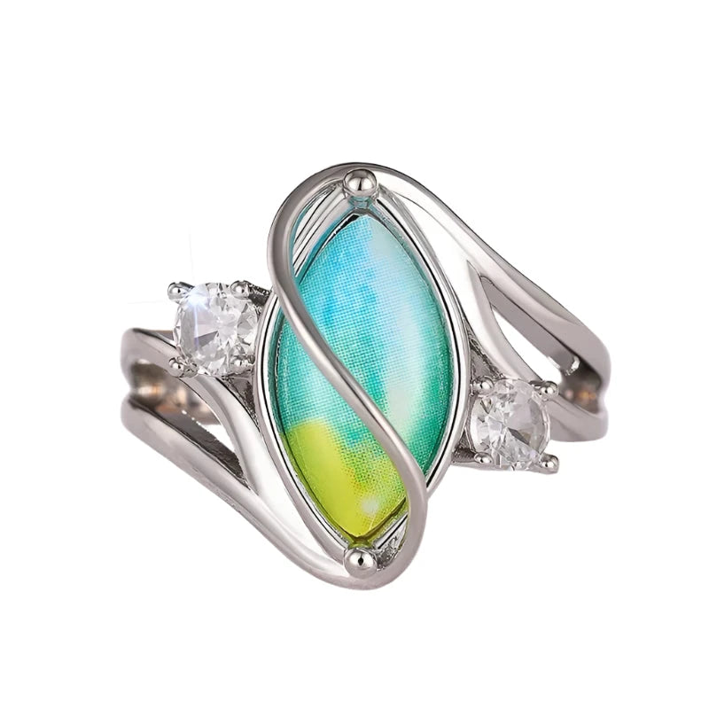 Huitan Colorful Marquise Ring for Women