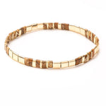 Colorful Miyuki Tile Beads BraceletXN296-3