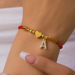 Adjustable Rope Bracelet Love Charm