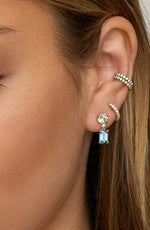 Ocean Blue Sapphire Stud EarringsEarrings