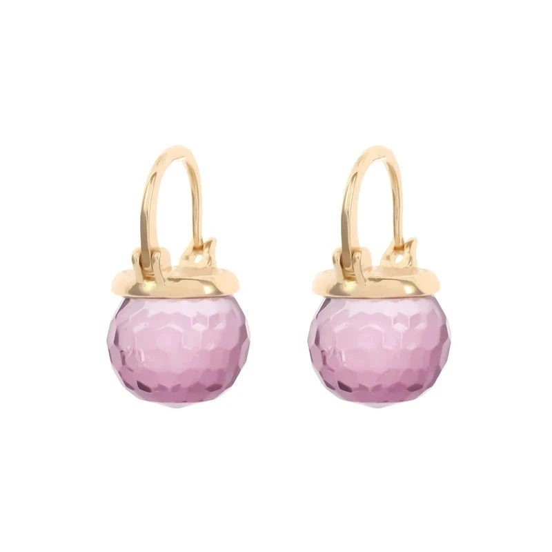 Retro Sweet Crystal Ball Earrings for Women