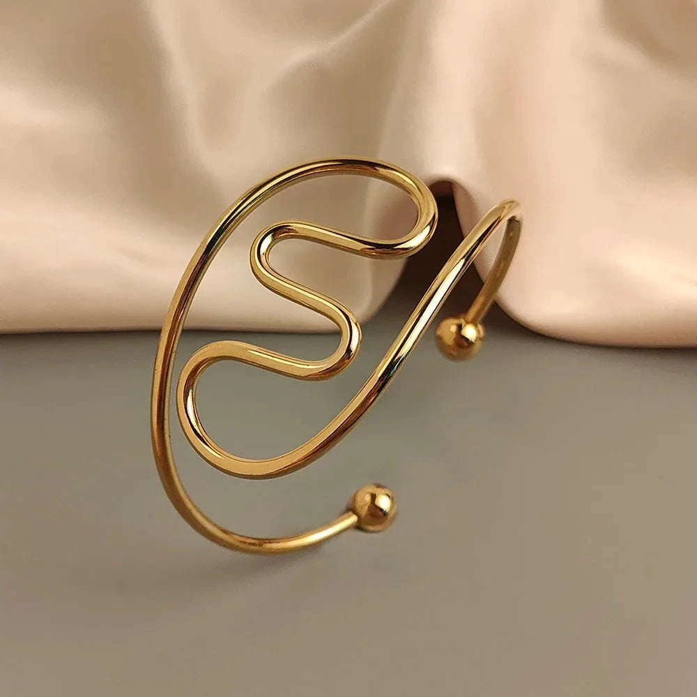Irregular Shape Metal Bracelet – Stylish Jewelry13