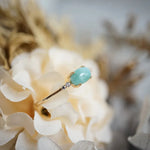 Natural Larimar 925 Sterling Silver Gold Plated RingRing