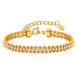 Cubic Zirconia Tennis BraceletBR-2440G