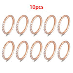 Opal Hinged Pitch Piercing10pcs Rose Gold1.0x6mm