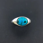 Vintage Natural Turquoise Rings 925