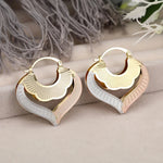 Three-tone Design Love Drop Earrings for Women