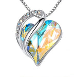 Birthstone Heart Birthday Gift Rhinestonemulticolor