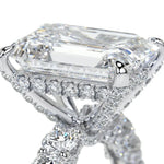 Luxury Princess Silver Color Designer Engagement Ring
