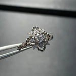 Real Moissanite 1CT Round COPPER Ring