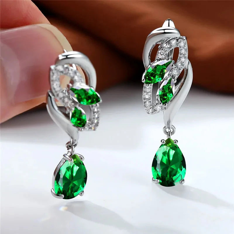 Luxury Crystal Clip Earrings for Women