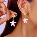 Starfish Dangle Earrings for WomenER25Y0030