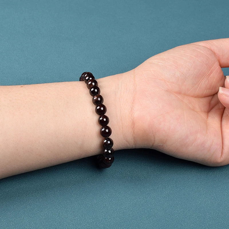 Natural Dark Red Garnet Bracelet