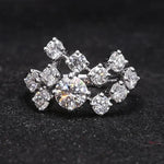 Dazzling Round Cubic Zirconia Silver Color for WomenQ32610