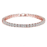 Rose Gold 925 Silver Tennis Bracelet