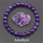 Natural Amethyst Quartz Beaded Bracelets Health BraceletYA3182-1