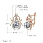 Spider 585 Rose Gold Color Earrings