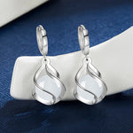 925 Sterling Silver Women Earrings Pendant Fashion