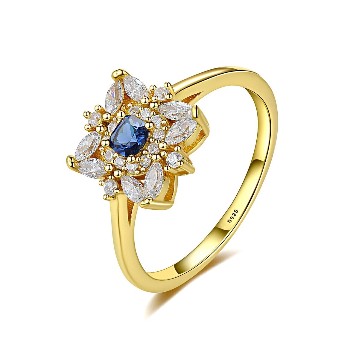 Classic Sapphire Gold Plated RingRing6
