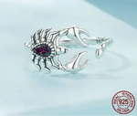 925 Sterling Silver Retro Scorpion Rings Women