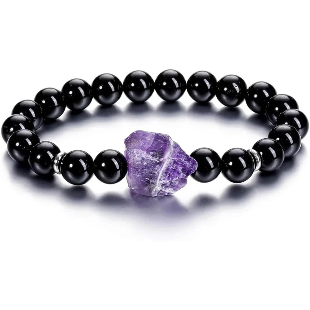 Natural Amethyst Quartz Beaded Bracelets Health BraceletYA3181-2