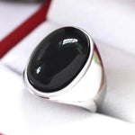 Vintage Gray Cat Eye Stainless Steel Ring
