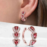 Luxury Trendy Cubic Zirconia Hoop Earrings for WomenE3757