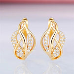 Hot Leaf Hoop Earrings for Women