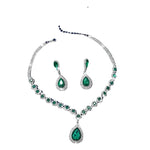 Luxury Necklace Earrings For Women Water Drop Pendant