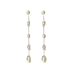 Baroque Freshwater Pearl Dangle EarringsGold-color