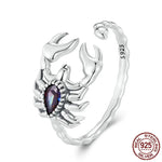 925 Sterling Silver Retro Scorpion Rings Women