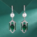 Dazzling Vintage EmeraldEarring