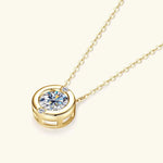 Round Moissanite Pendant Necklace