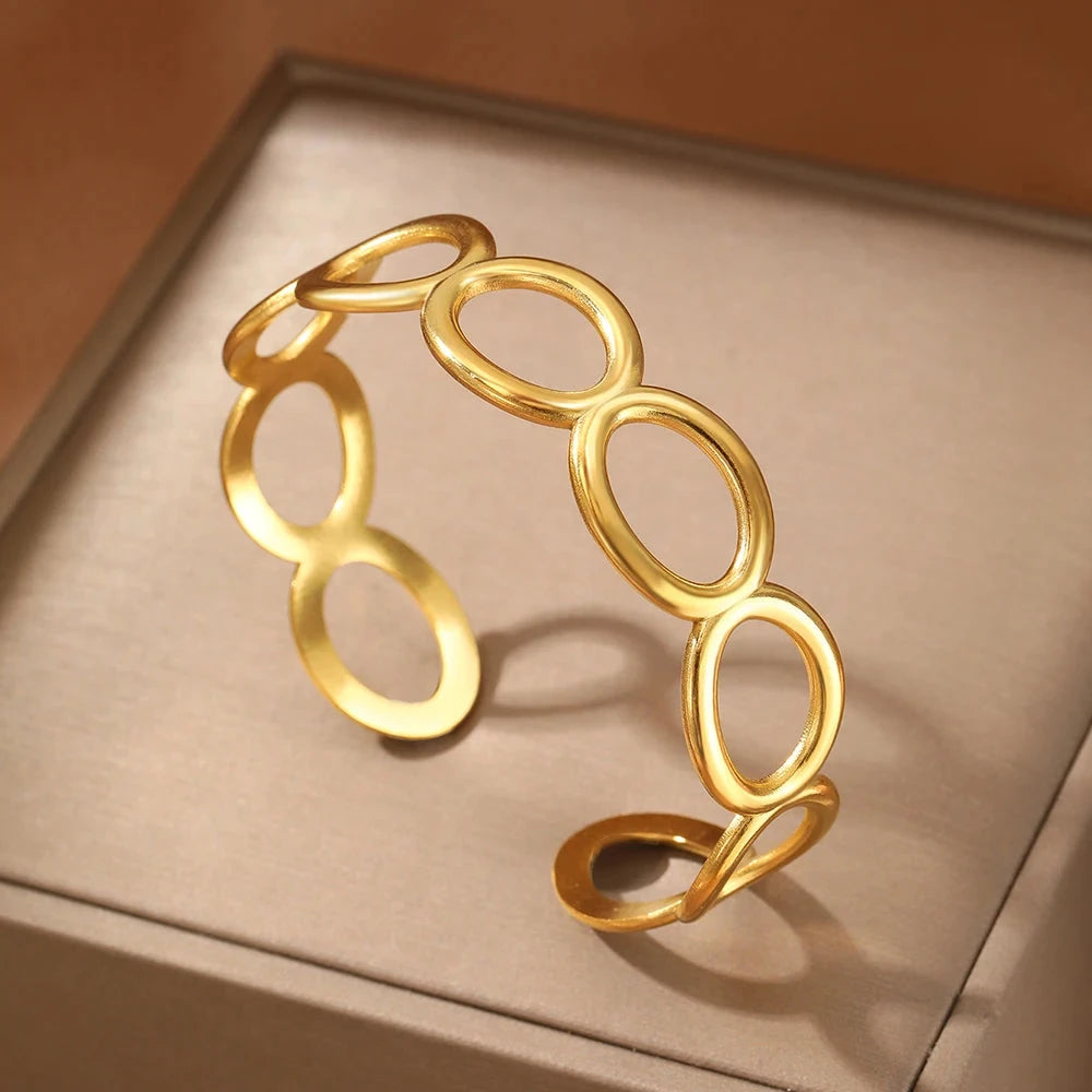 Elegant Stainless Steel Bracelet – Unique Design for WomenF2815