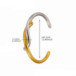 18k Gold Plated Stainless Steel Bracelet Bangles for WomenZ460-Two tone