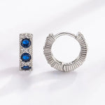 925 Sterling Silver Zircon Ring Engagement Stud Earrings For Women Wedding Luxury Jewelry Ladies Wholesale Prevent Allergies