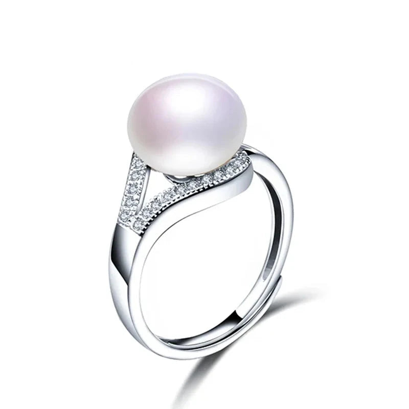 Natural Freshwater Pearl Adjustable Ring for Women