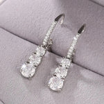 Elegant CZ Drop Earrings for Women