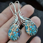 Vintage Earrings Imitation Turquoise BohemianEW786