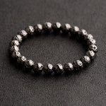 Lava Stone Bead Bracelet – Gold/Silver Unisex