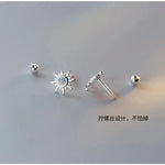 Sun Small Stud Earrings For Women