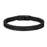 8MM Blue Stainless Steel Curb Chain BraceletRust Red23cm