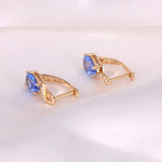 Sapphire Silver 925 Jewelry Earring For Women Stud Earrings