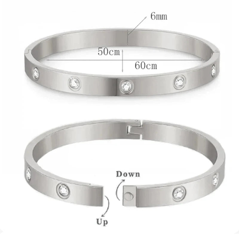 2pcs/set Luxury Love Dangles Bracelets