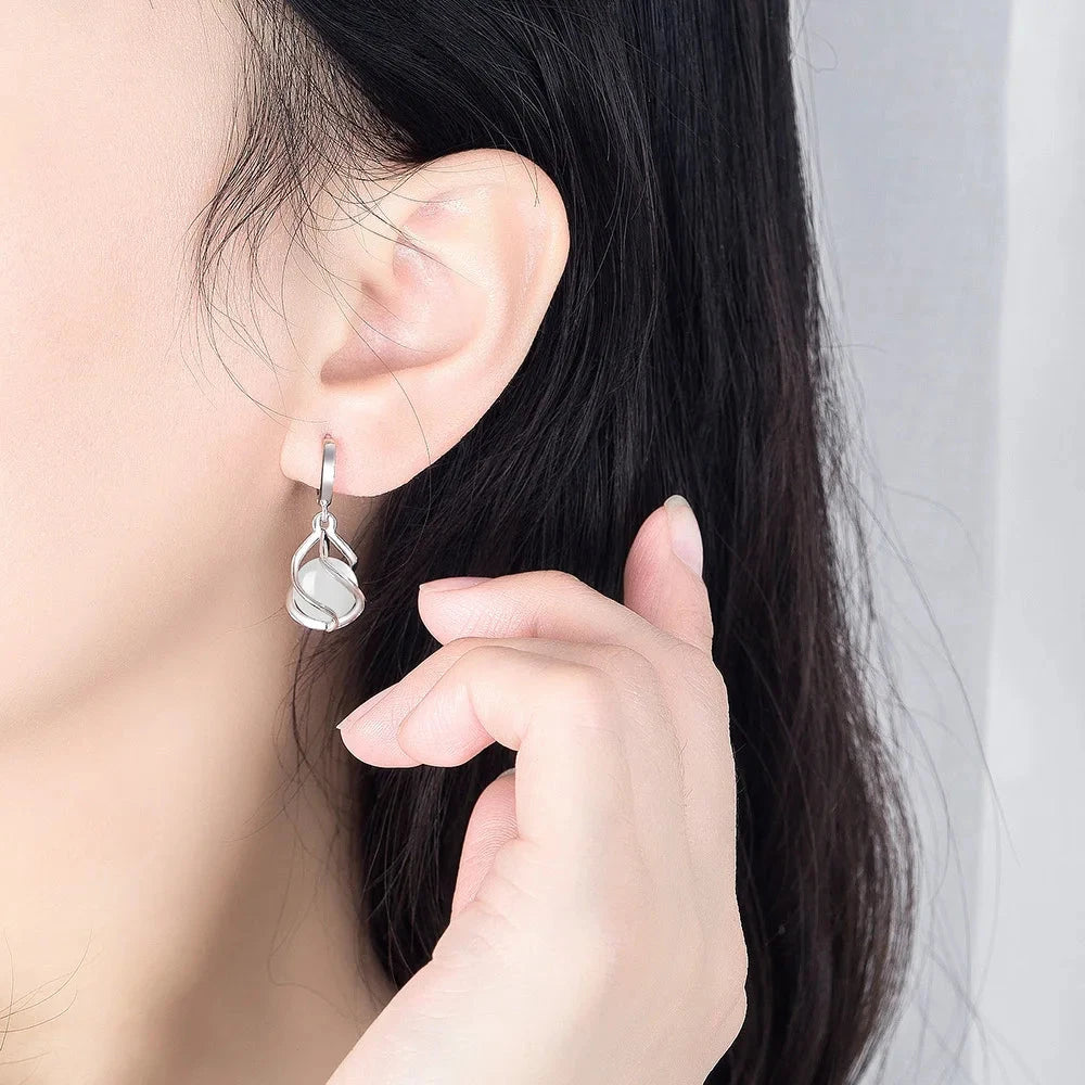 925 Sterling Silver Women Earrings Pendant Fashion
